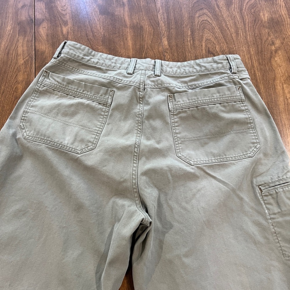 REI Co-op Mens 36x32 Organic Cotton Canvas Work Pants Khaki Straight Leg Hiking - Picture 8 of 11